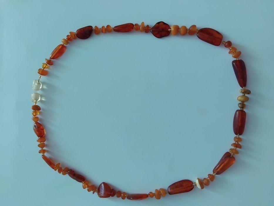 Бусы  антикварные, янтарь СССР НАТУРАЛЬНЫЙ.