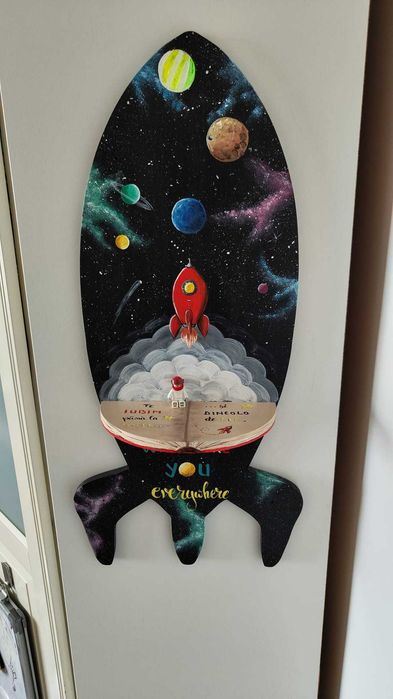 Racheta MDF cu raft - decorabil