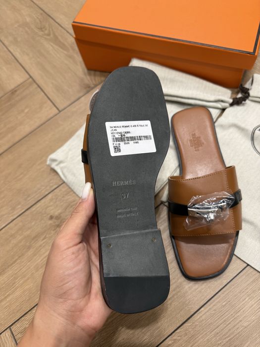 Тапочки шлепанцы Hermes 37 рр