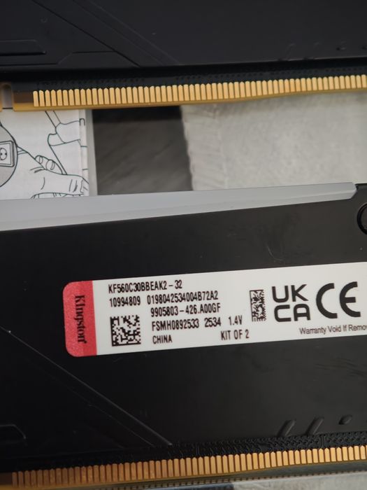 Kingston FURY Beast RGB 32GB DDR5 6000MHz CL30, 2x16GB, kit nou