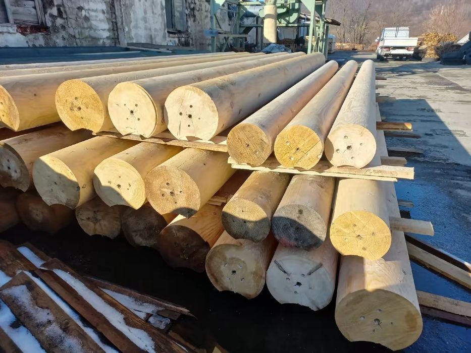 Cabane sau case din lemn rotund calibrat,super pret