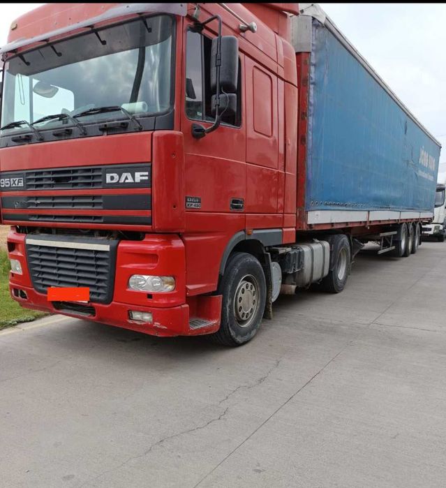 Даф евро 2. 2000г. Прицеп FRUEHAUF 2002г. Цена 22000$