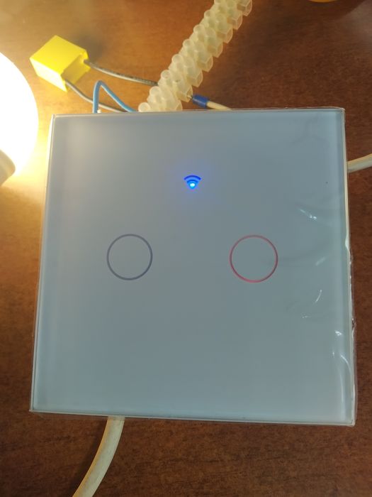 Умный WiFi  Tuya , Smart Life настенный сенсорный выключатель.