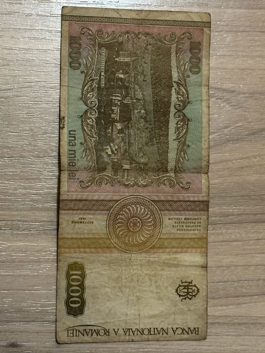 Bacnota 1000 lei Eminescu 1991