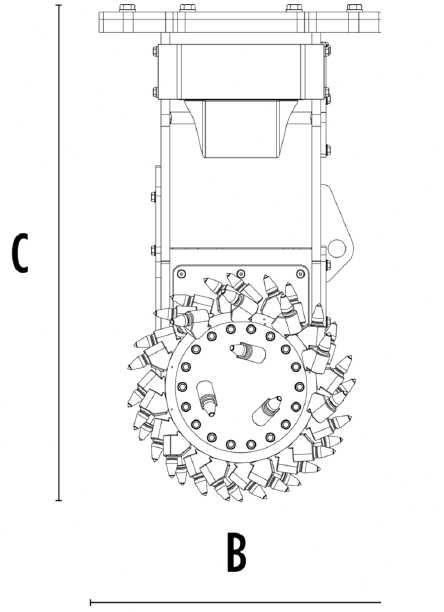 Freză tambur MB Crusher R900 – pentru utilaje mari, nouă