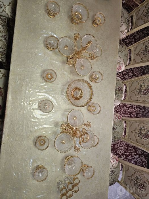 12 talik bogema+ pechonitsa+dasturxon+ 12 ta salfetka
