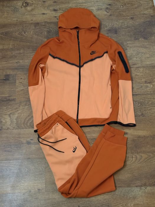 Nike tech fleece orange оранжев анцунг тек L