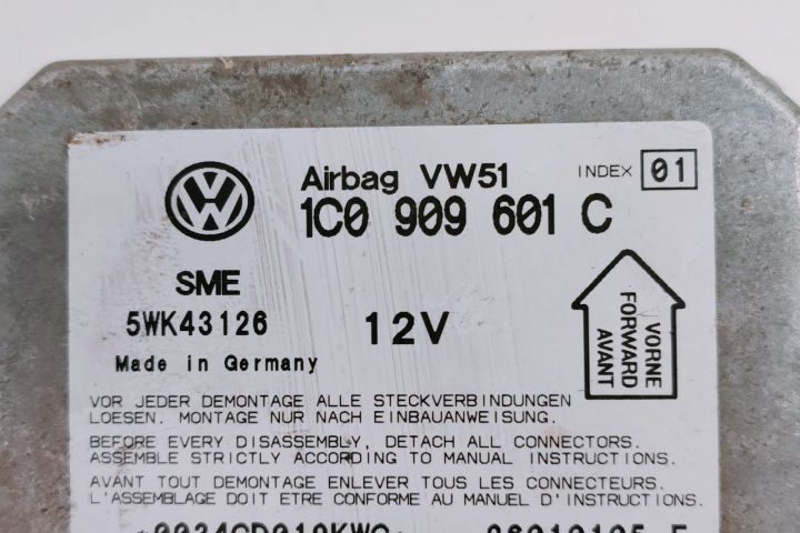 Calculator airbag  Modul 1C0909601C / 5WK43126 Skoda Fabia 6Y