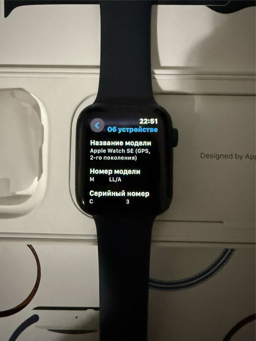 Apple Watch SE Gen 2 | 44 mm | Midnight LL/A - идеал, полный комплект
