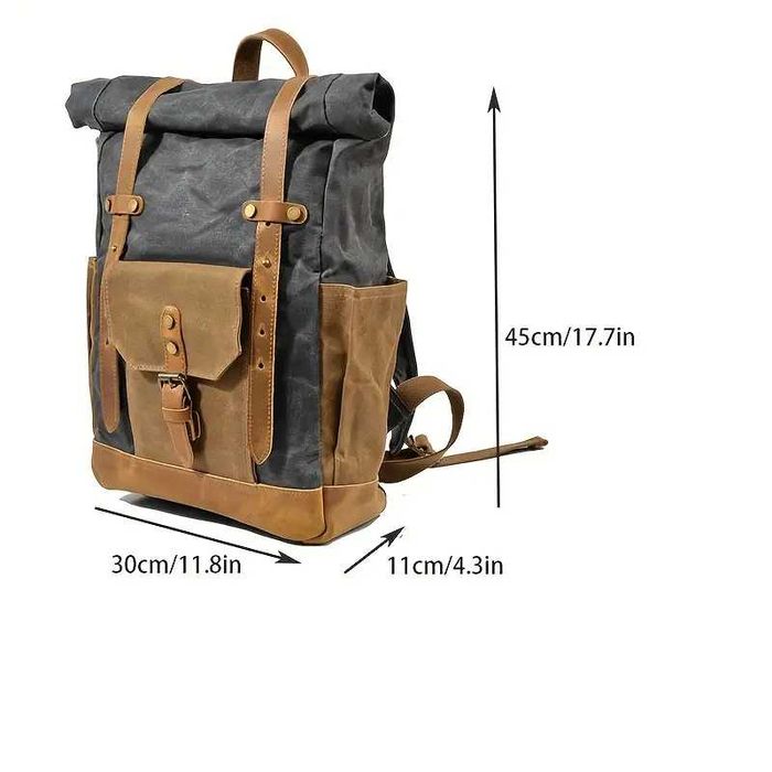 Винтидж ежедневна раница - водоустойчива