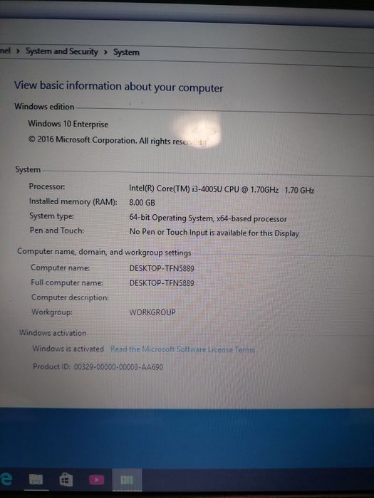 Laptop Toshiba satellite