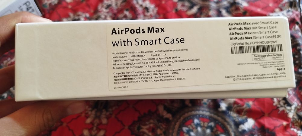 AirPods Max      yangi xech qayeriga xech narsa boʻlmagan