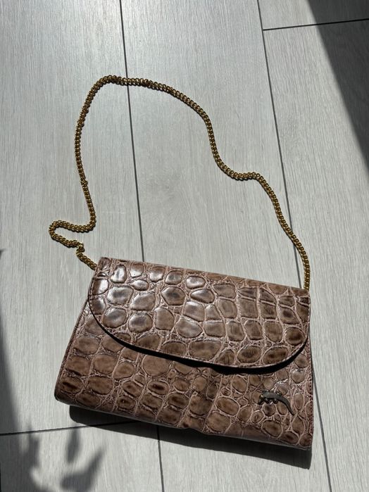 Geanta mică din piele naturală de crocodil