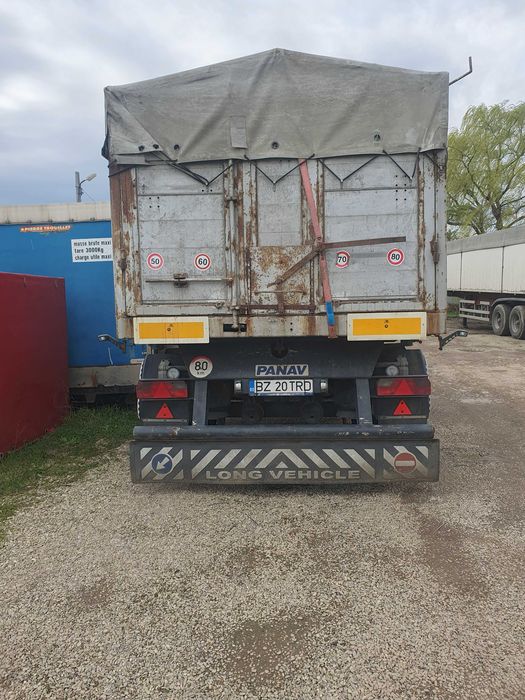 Vindem ansamblu basculabil Mercedes Actros si remorca cereale agregate etc