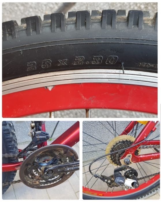 Bicicleta MTB DHS 2605C - roți groase de 26 Inch (26 × 2,30), cadru aluminiu