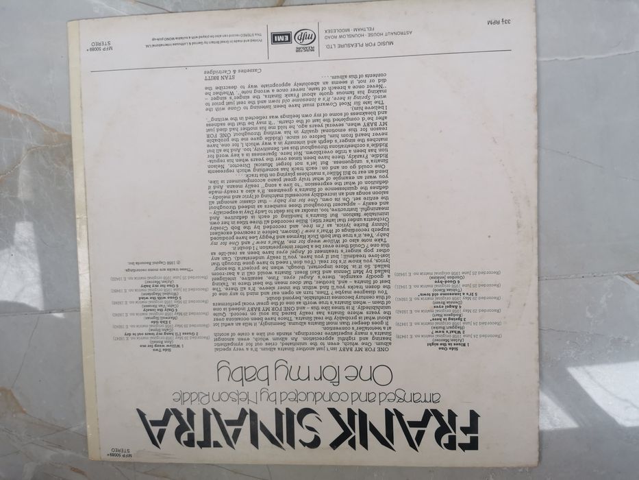 Vinyl Frank Sinatra de colectie