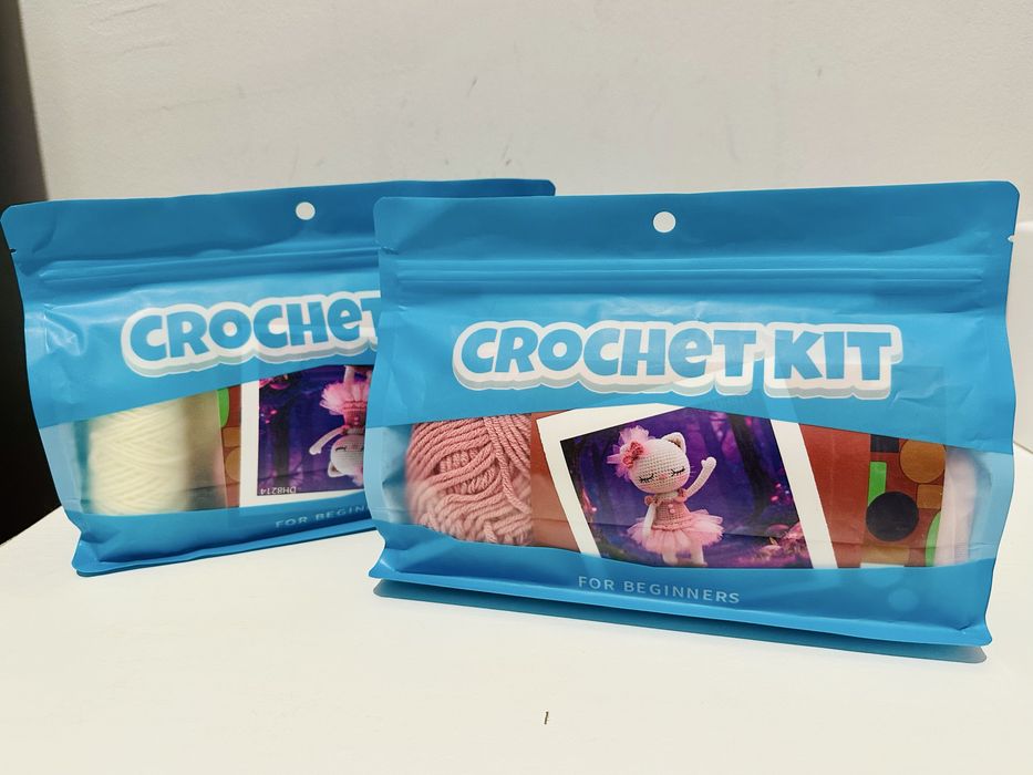 Комплект за плетене за начинаещи амигуруми – DIY Knitting Kit нов / подарък