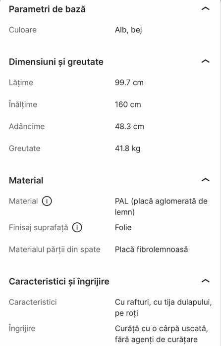 Sifonier deschis pe roti