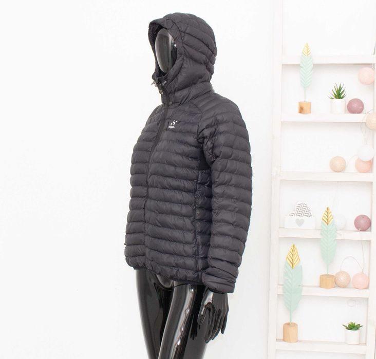 Haglofs Essens Mimic дамско яке черно с качулка пълнеж полиестер M