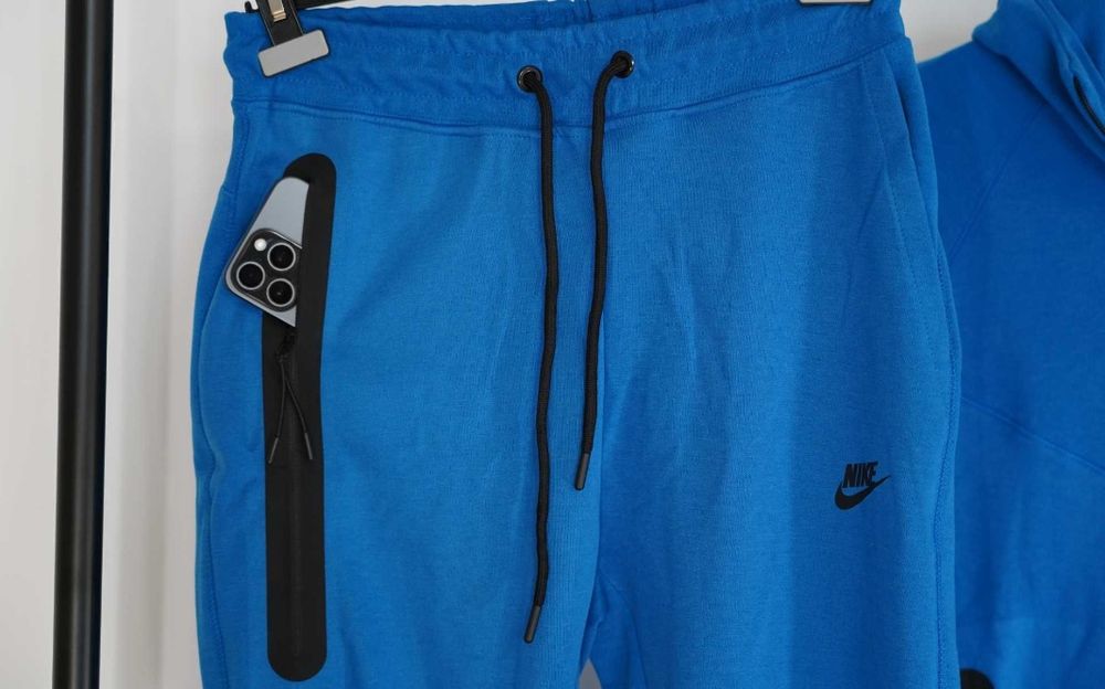 LICHIDARE STOC!! Compleu Pantaloni / Bluza Trening Nike Tech Fleece Albastru Marimi S-XXL Unisex