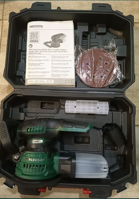 Parkside slefuitor orbital rotativ cu excentric polish baterie 20V 8A
