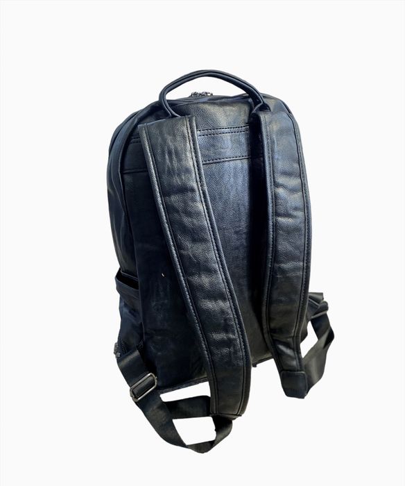 Кожена раница Унисекс с капси в стил Pp Plein