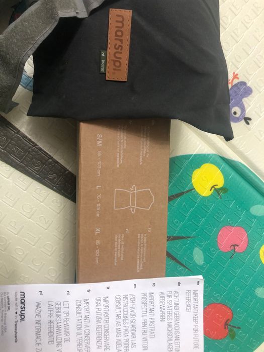 Sistem de purtat Marsupi Breeze light grey mărime S/M