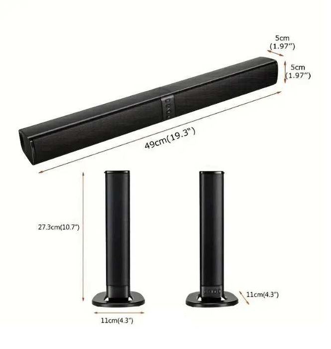 Компьютерные колонки трансформер 20W / Саундбар