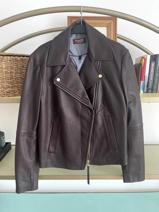 кожено якето Massimo Dutti размер S