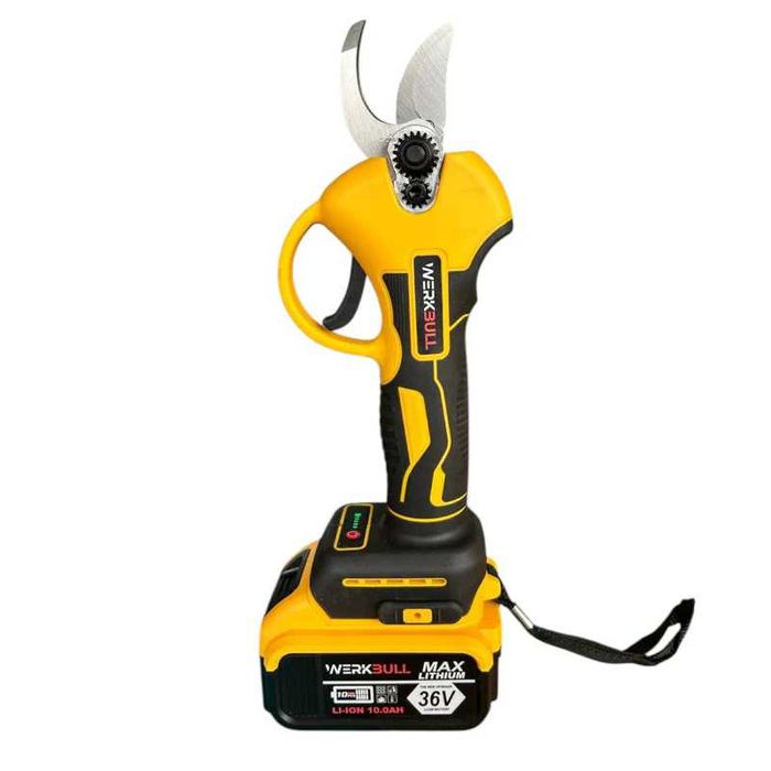 Професионална Акумулаторна Лозарска Ножица Germany 36V, 10Ah 2 батерии