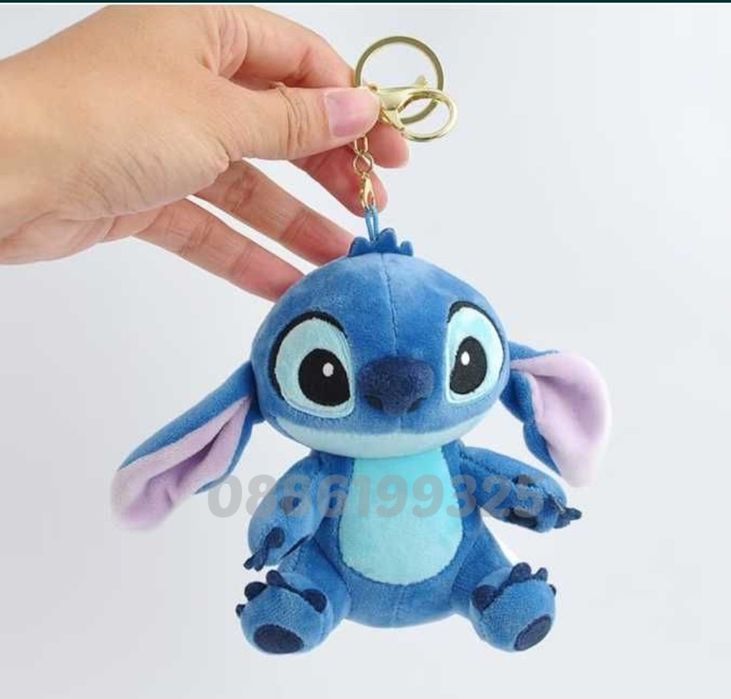 Плюшена играчка Ключодържател Стич Stitch, 15см