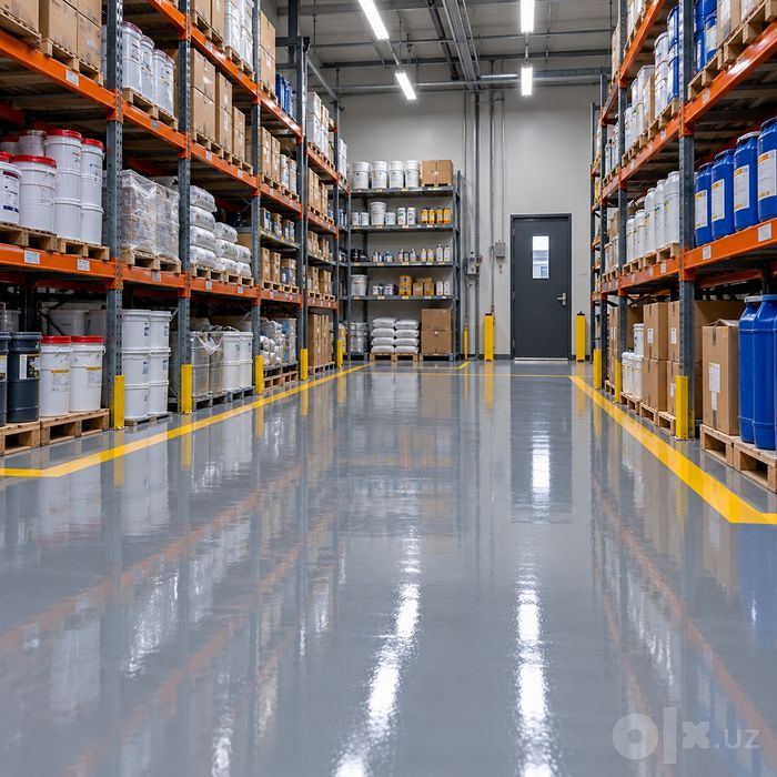 Epoxy защитный пол для производства — эпоксидная система по бетону