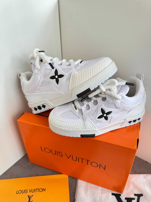 Adidasi Louis Vuitton Skate LV Full White Nou - Full Box