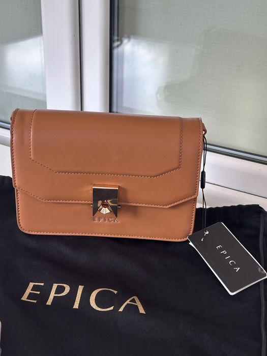 Geanta pentru dama de umar, piele maro, epica, nou, nefolosita