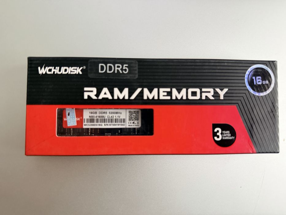 Новый ОЗУ DDR5 16GB SODIMM (5200Mhz)
