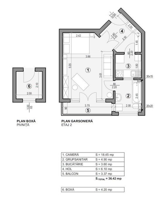 Garsoniera Cismigiu de vanzare