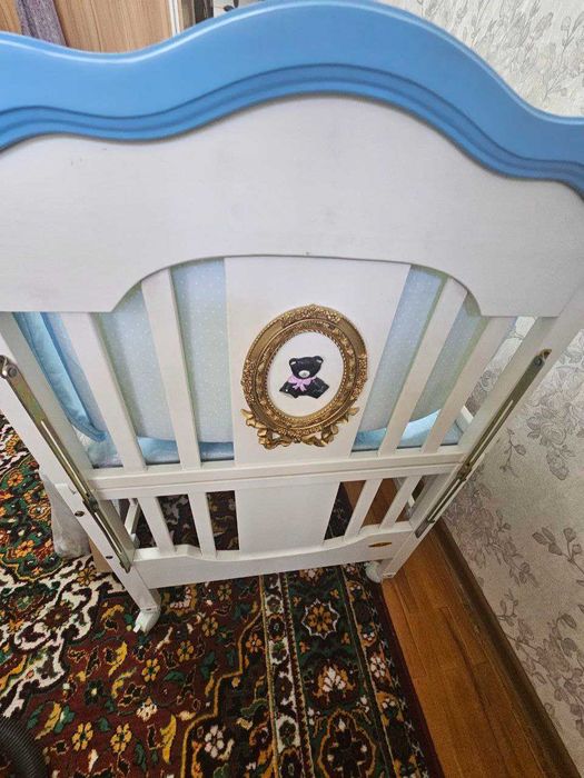 Детский кровать с люлкой