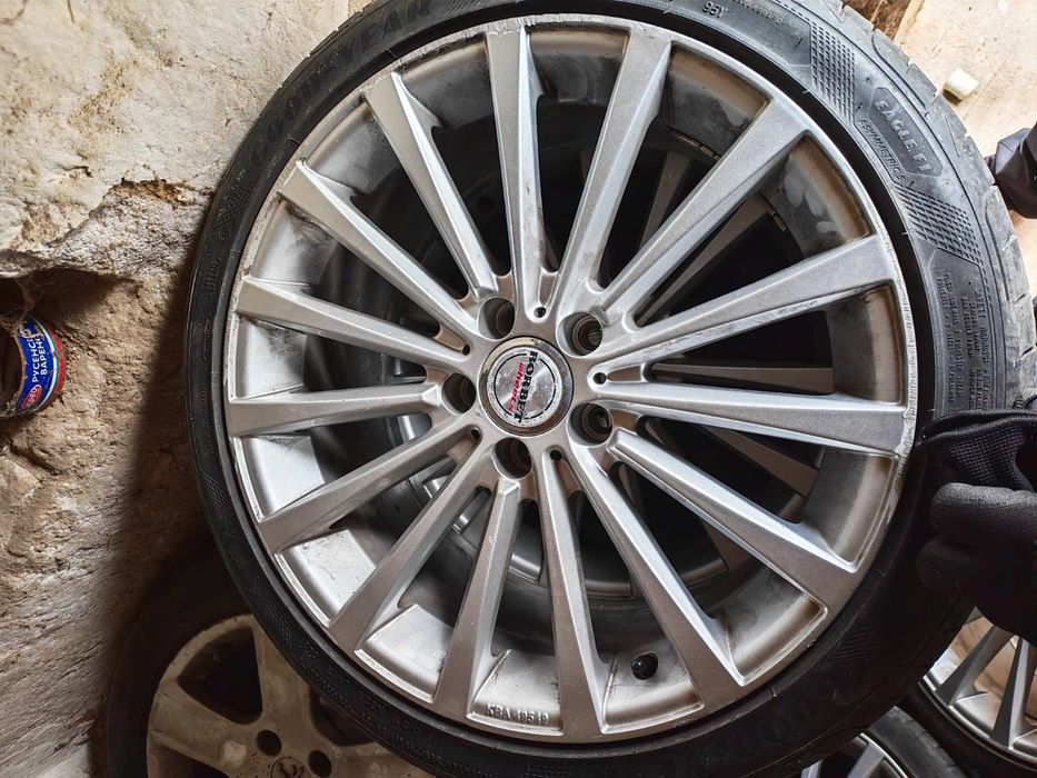 Джанти Borbet 5x112 et 35 j8.5  18цола с гумиGoodyear  Eagle f1