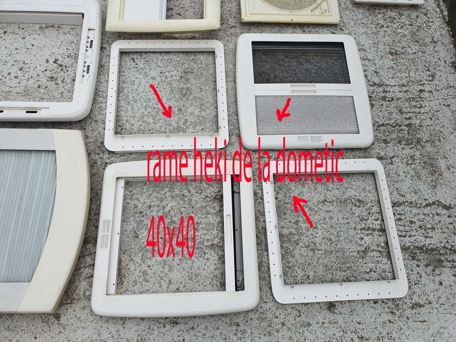 Rame trape rulote, autorulote, cu rulouri antiinsecte si/sau antisolar