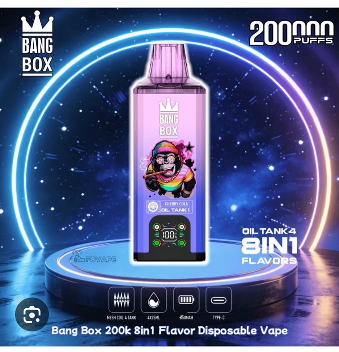 REDUS! Bang Box 200.000 Puffs 8 in 1 Reîncărcabil