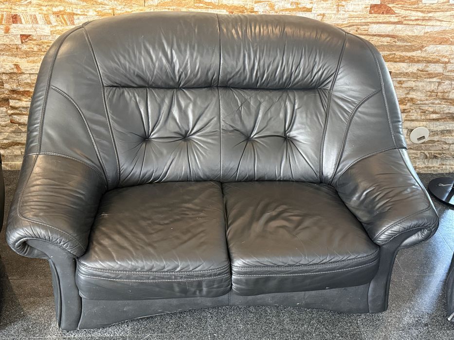 Set canapele piele naturala