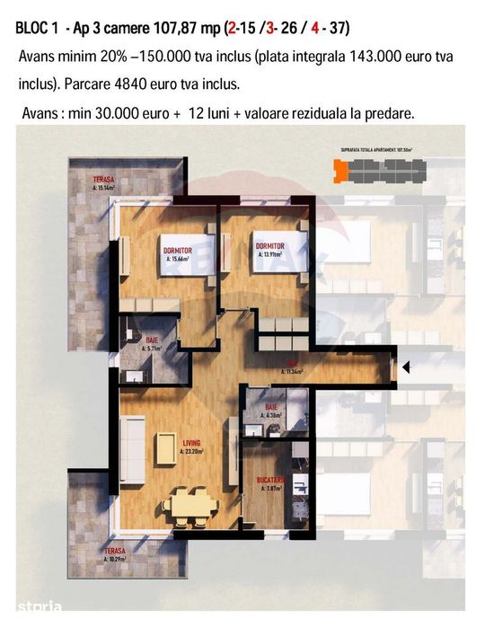 Apartamente noi in Fundeni- Dobroesti