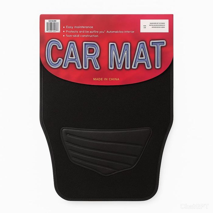 Set covorașe auto premium mocheta cu inserție de cauciuc