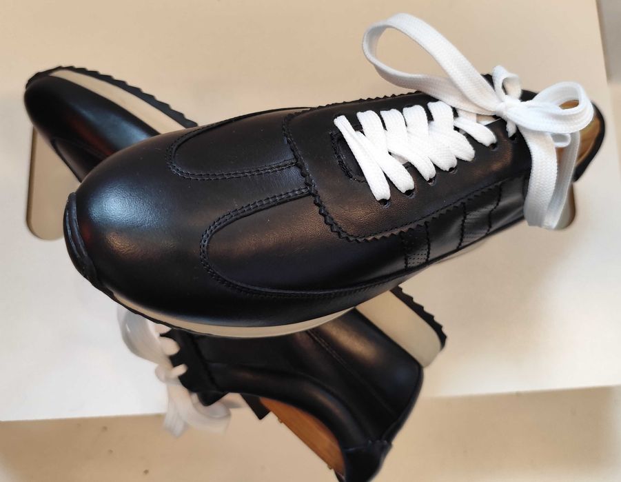 Pantofi sport casual 40 premium ZARA NOI piele naturala moale negru