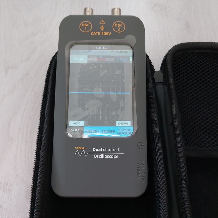 Преносим Двуканален Дигитален Осцилоскоп BSIDE 50MHz, Тъчскрийн + Сигнален Генератор (Идеален за Автодиагностика и Сервизи)