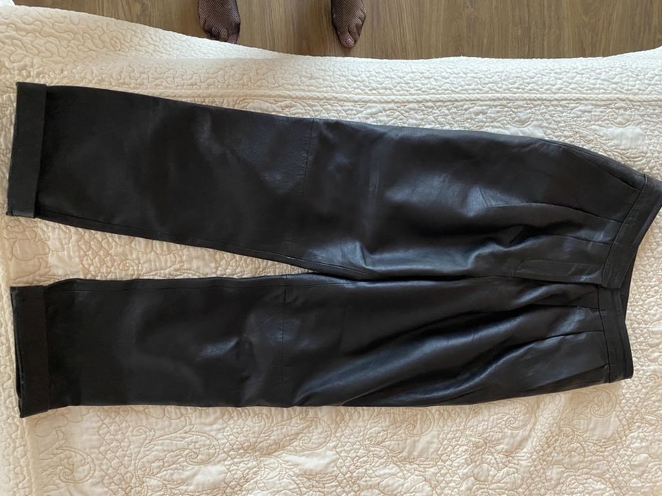 Pantaloni piele naturala