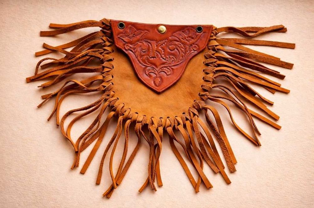 Кожен етно несесер РЪЧНО ИЗРАБОТЕН с ресни – УНИКАТ