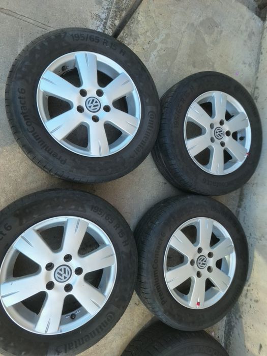 Оригинални алуминиеви джанти Vw 15 цола 5х112 Летни гуми