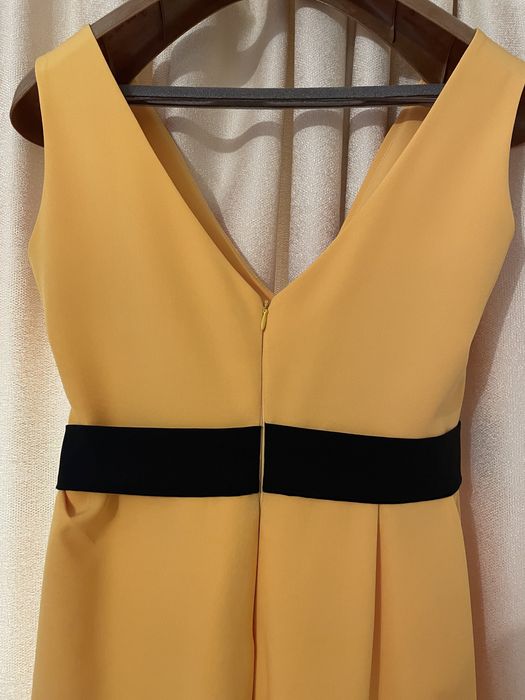 Rochie midi galbena, marimea 40