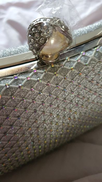 Clutch / poseta eleganta argintie